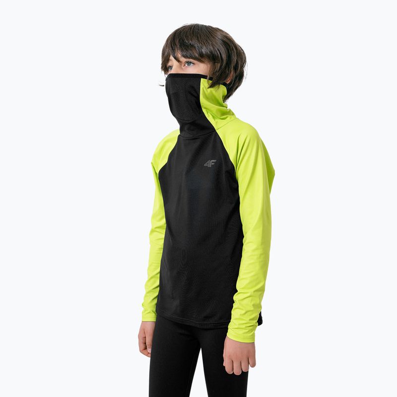 Tricou termic pentru bărbați 4F galben HJZ22-JBIMD001