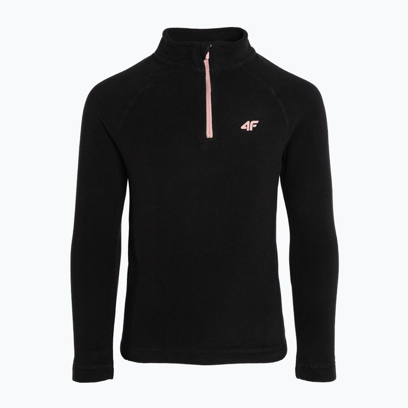 Bluză fleece pentru copii 4F neagră HJZ22-JBIDP001 3