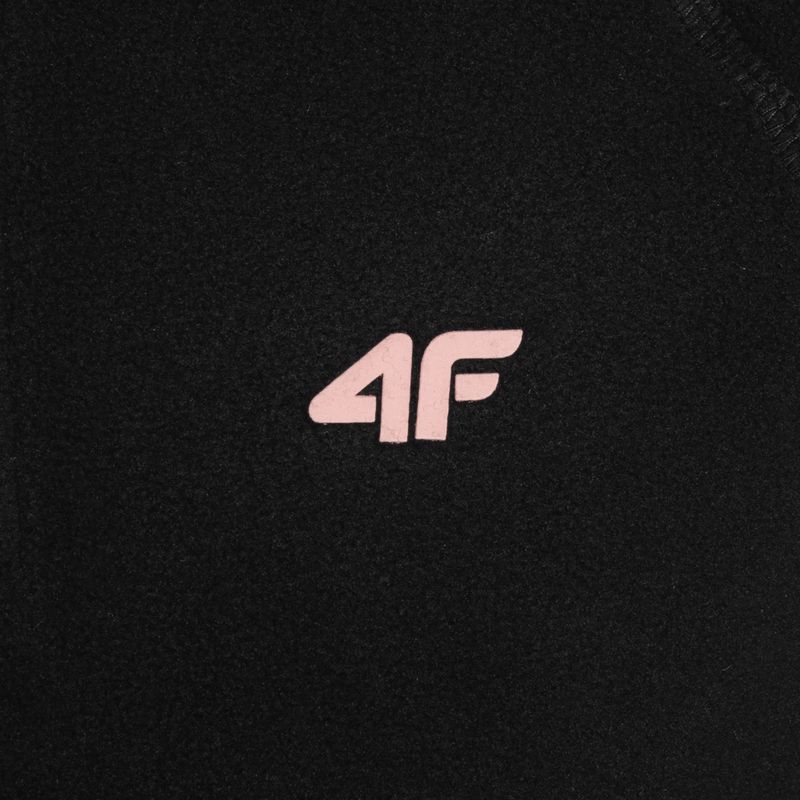Bluză fleece pentru copii 4F neagră HJZ22-JBIDP001 5