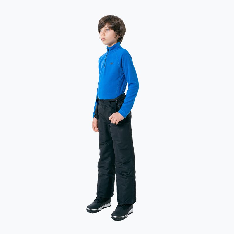 Bluză fleece pentru copii 4F albastră HJZ22-JBIMP001 2