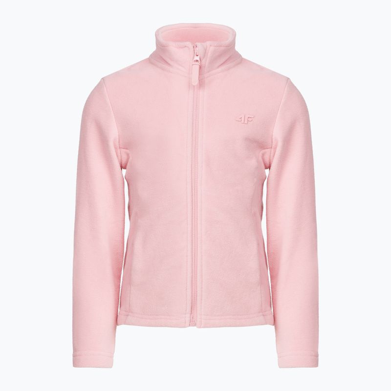 Pulover din fleece 4F pentru copii roz HJZ22-JPLD001