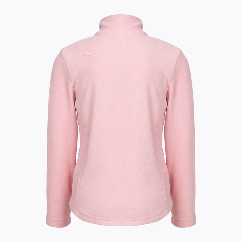 Pulover din fleece 4F pentru copii roz HJZ22-JPLD001 2