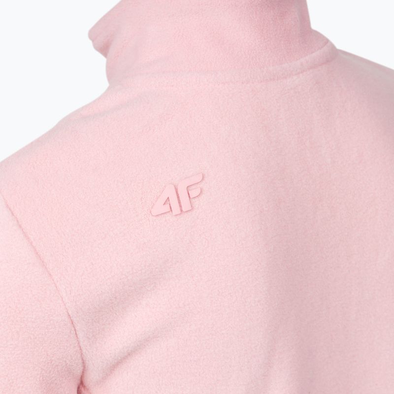 Pulover din fleece 4F pentru copii roz HJZ22-JPLD001 3