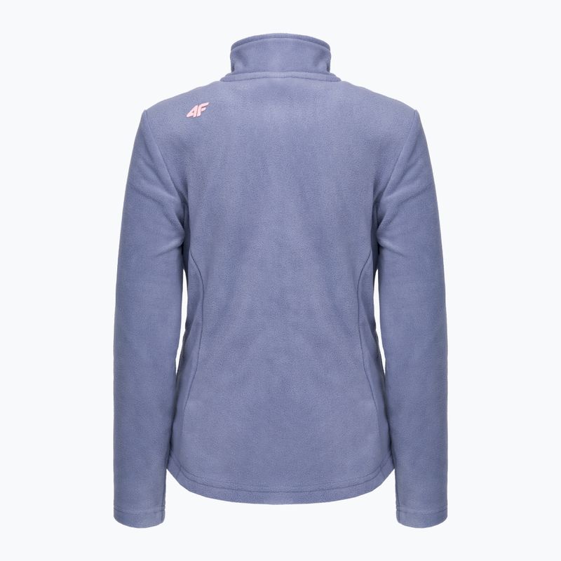 Pulover fleece pentru copii 4F gri HJZ22-JPLD001 2