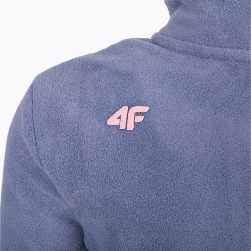 Pulover fleece pentru copii 4F gri HJZ22-JPLD001 5