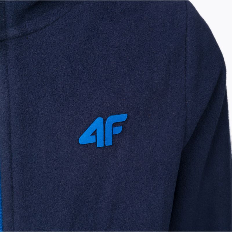 Pulover pentru copii 4F fleece bleumarin albastru marin HJZ22-JPLM001 5