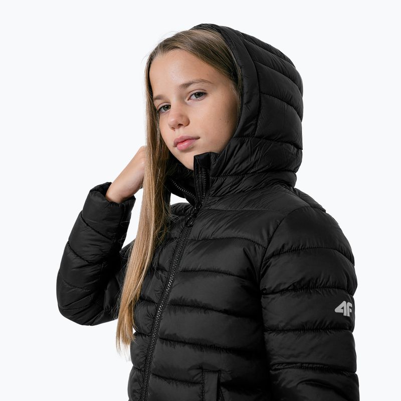 Jachetă pentru copii 4F negru HJZ22-JKUDP001 2