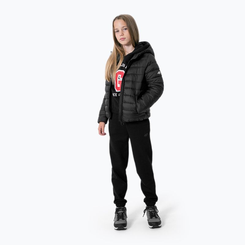 Jachetă pentru copii 4F negru HJZ22-JKUDP001 3