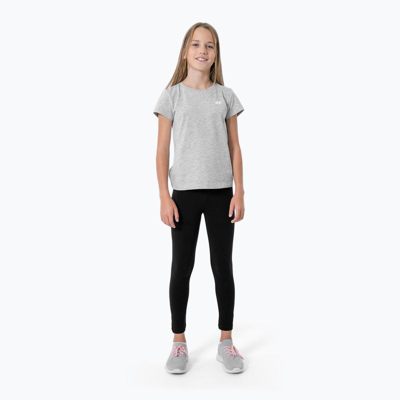 Tricou 4F pentru copii HJZ22-JTSD001 gri 2