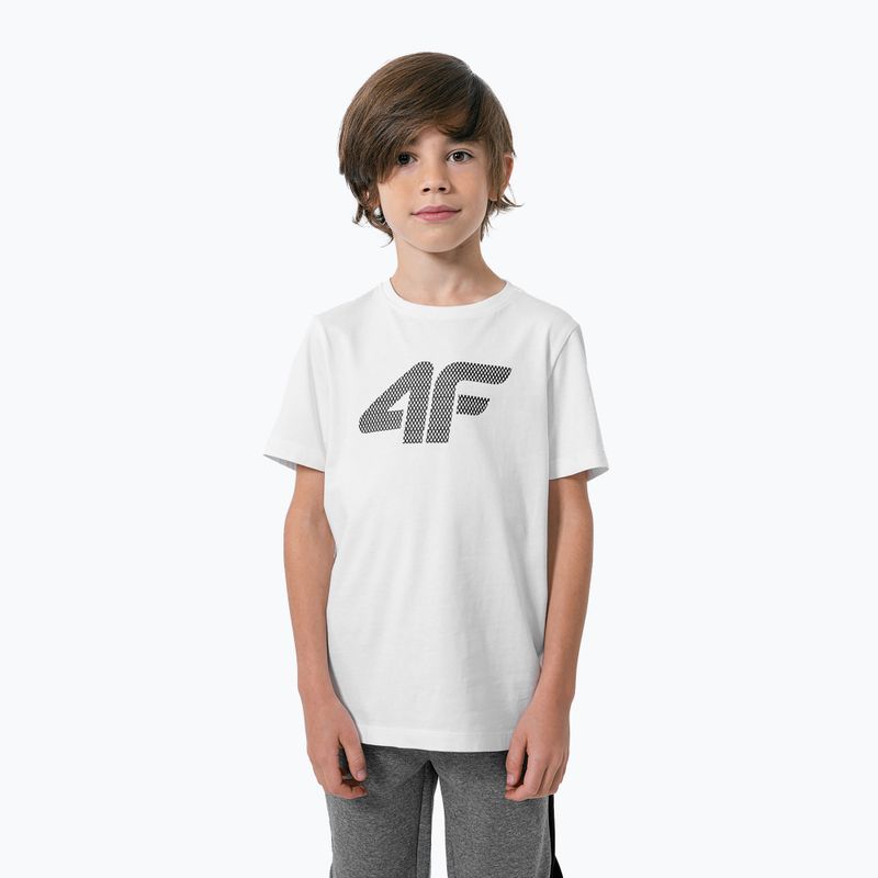 Tricou 4F pentru copii HJZ22-JTSM002 alb