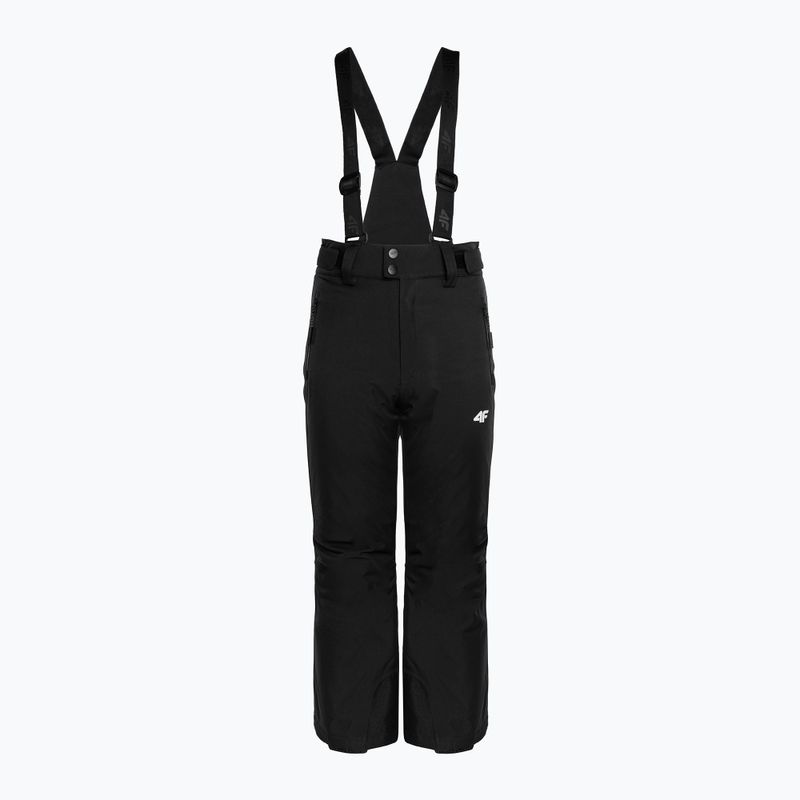 Pantaloni de schi pentru copii 4F JSPDN001 negru HJZ22-JSPDN001 4