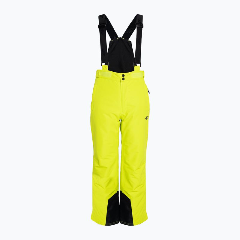 Pantaloni de schi pentru copii 4F galben HJZ22-JSPMN001 3