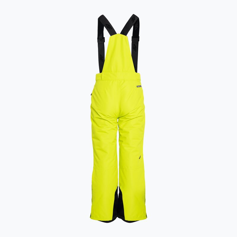 Pantaloni de schi pentru copii 4F galben HJZ22-JSPMN001 4