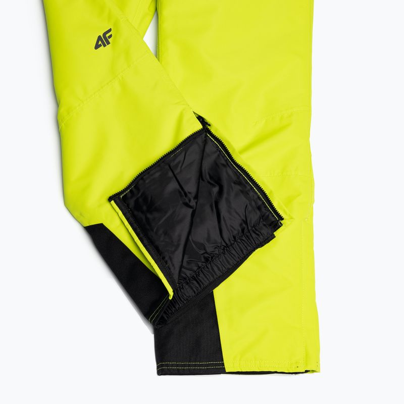 Pantaloni de schi pentru copii 4F galben HJZ22-JSPMN001 6