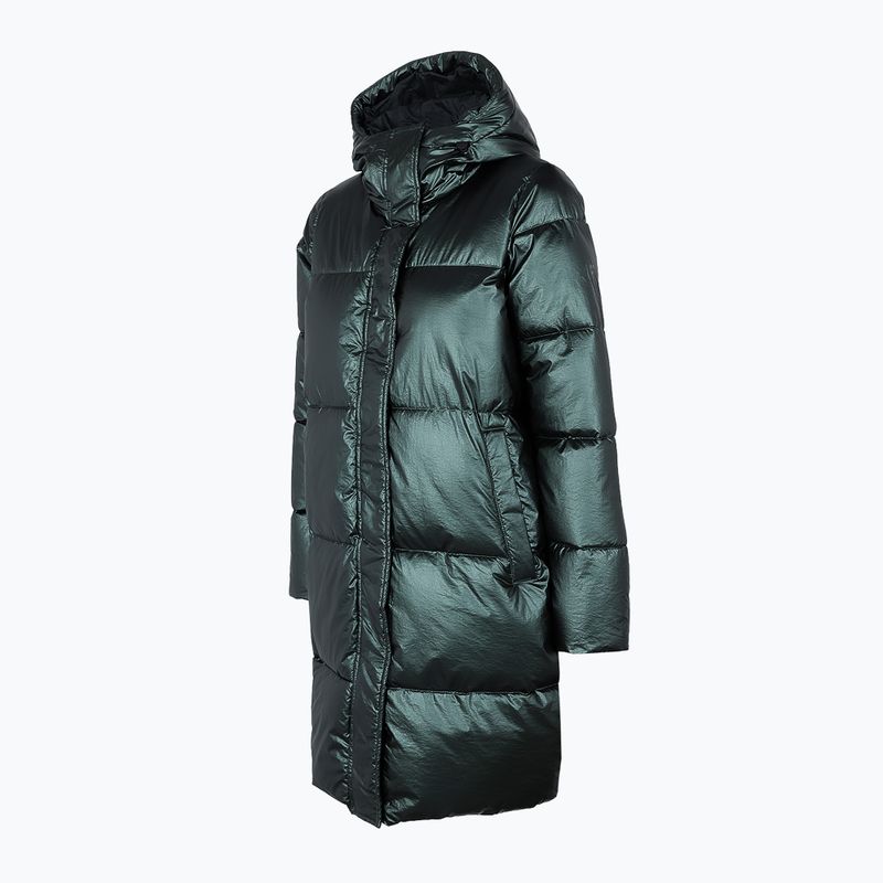 Jachetă în puf pentru femei 4F verde H4Z22-KUDP011 10