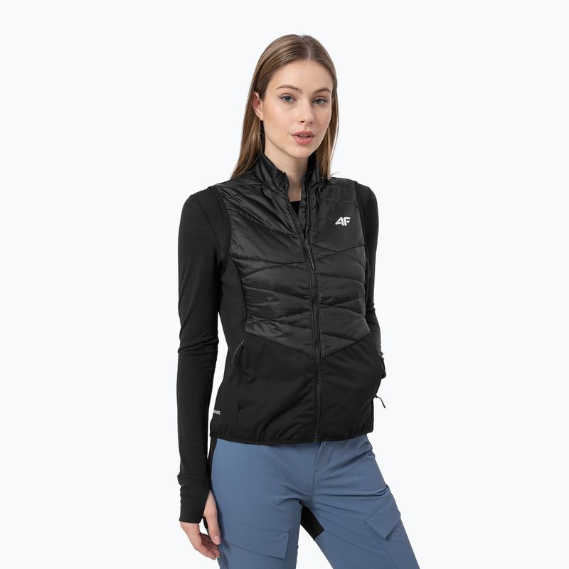 Jilet de trekking pentru femei 4F BZD060 20S negru H4Z22-BZD060