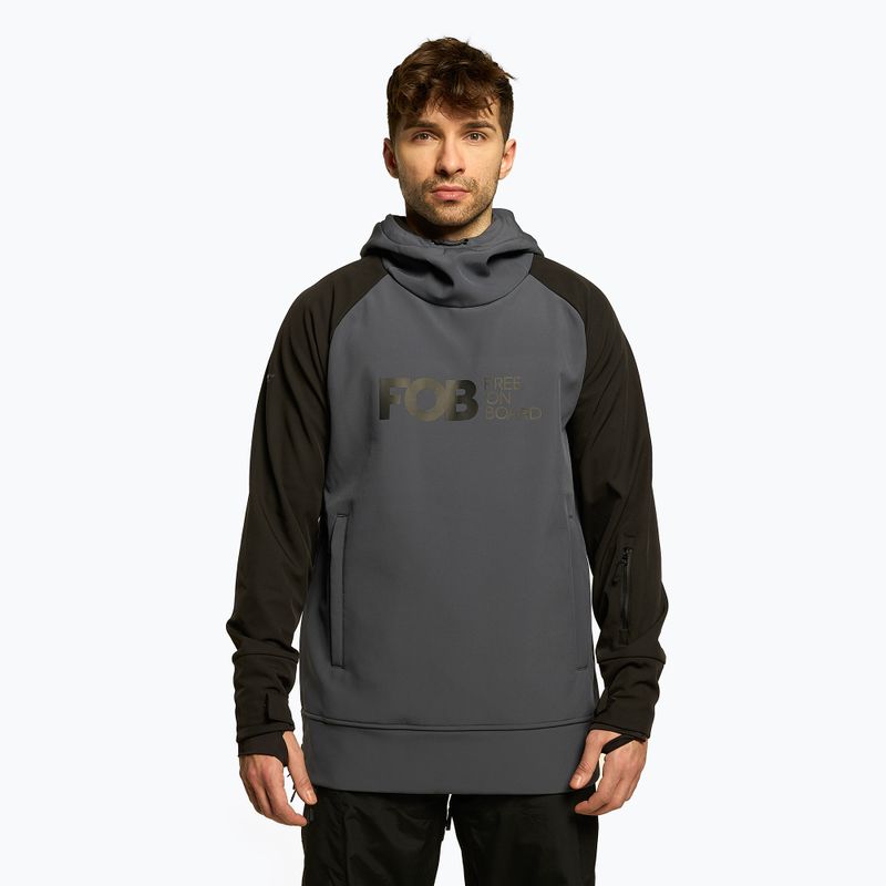 Jachetă de snowboard pentru bărbați 4F grafit H4Z22-SFM001F