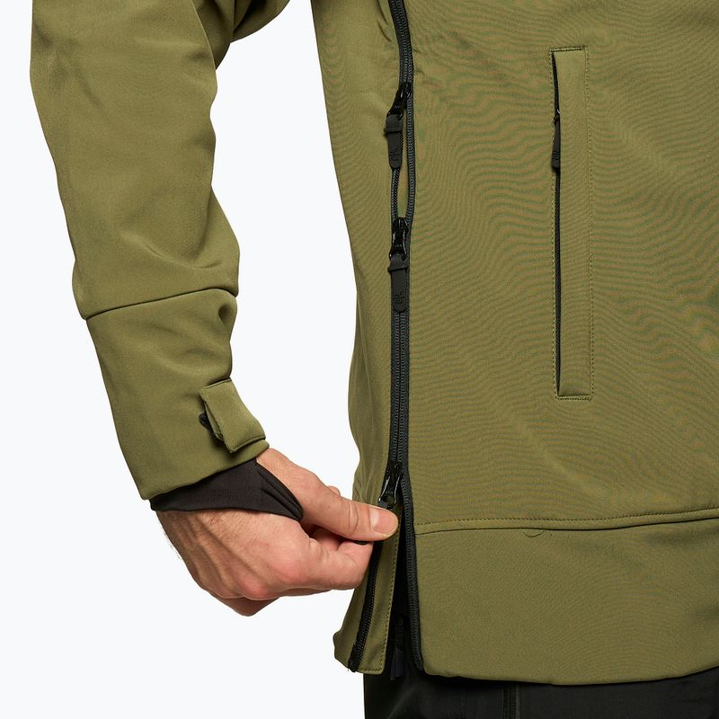 Jachetă de snowboard pentru bărbați 4F kaki H4Z22-SFM001F 7