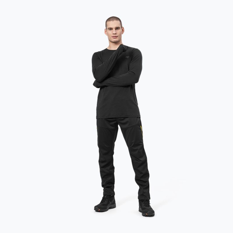 Pantaloni de trekking pentru bărbați 4F negru H4Z22-SPMTR061 2