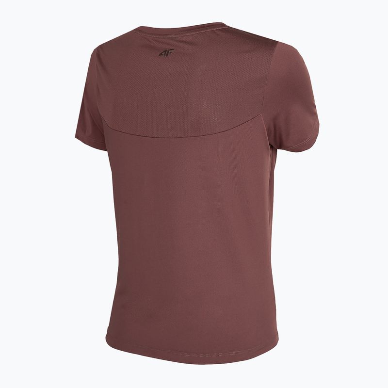 Tricou de antrenament pentru femei 4F H4Z22-TSDF010 burgundy 4