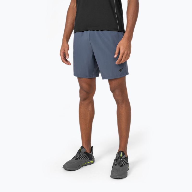 Pantaloni scurți de antrenament 4F pentru bărbați H4Z22-SKMF010 gri închis