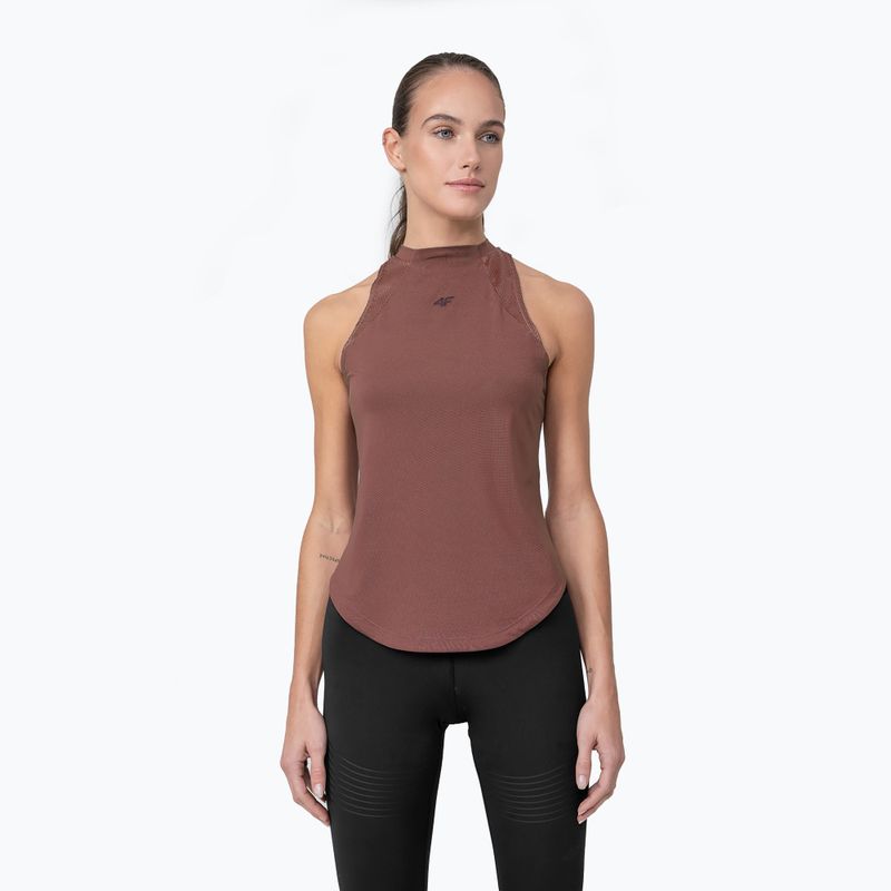 Tricou de antrenament pentru femei 4F H4Z22-TSDF016 burgundy