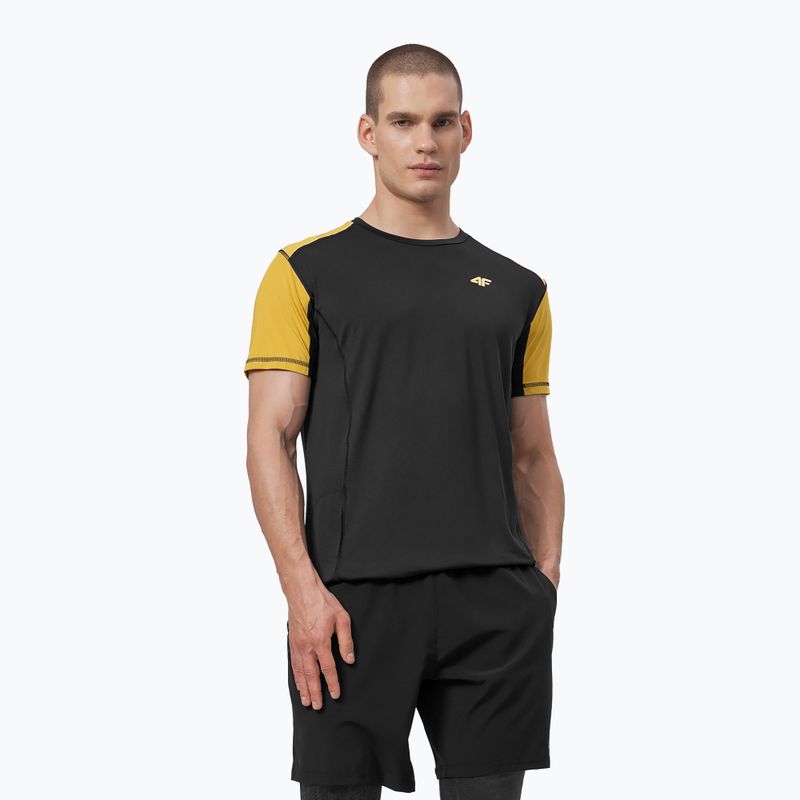 Tricou de antrenament 4F pentru bărbați H4Z22-TSMF010 negru