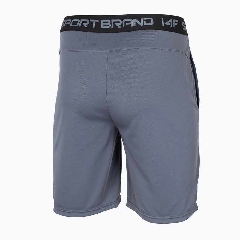 Pantaloni scurți de antrenament pentru bărbați 4F H4Z22-SKMF012 gri 4