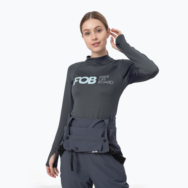 Tricou termic pentru femei 4F gri H4Z22-BIDD030 4