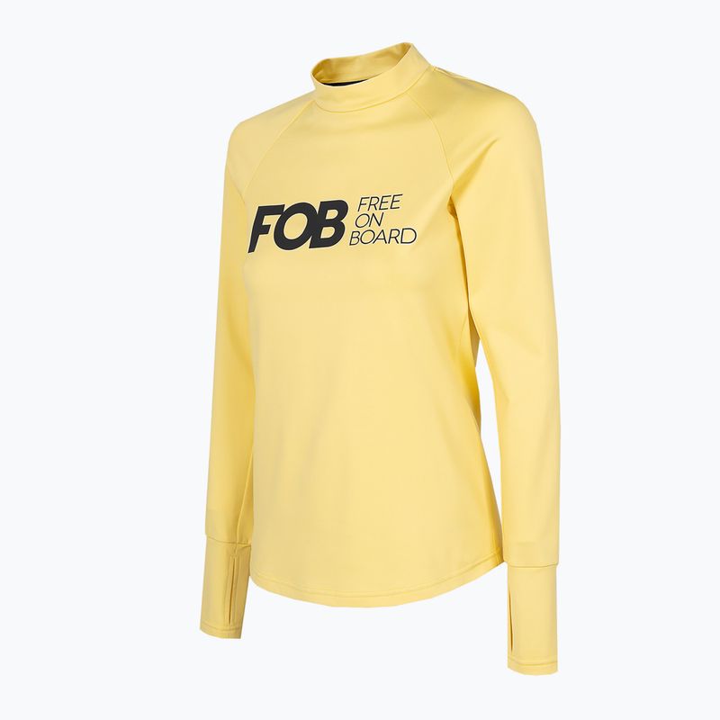 Tricou termic pentru femei 4F galben H4Z22-BIDD030 2