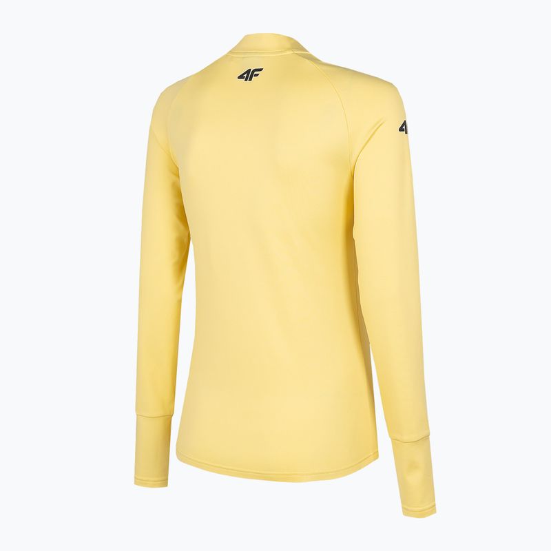 Tricou termic pentru femei 4F galben H4Z22-BIDD030 3