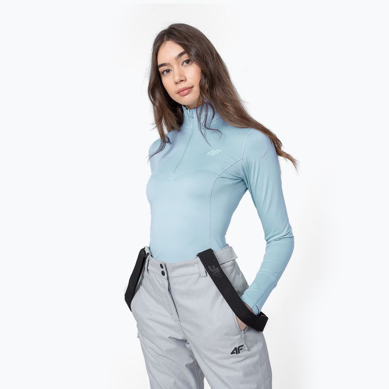 Tricou termic pentru femei 4F albastru H4Z22-BIDD032