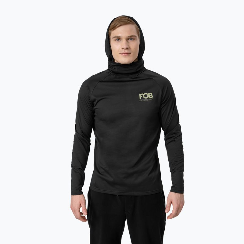 Tricou termic pentru bărbați 4F negru H4Z22-BIMD034