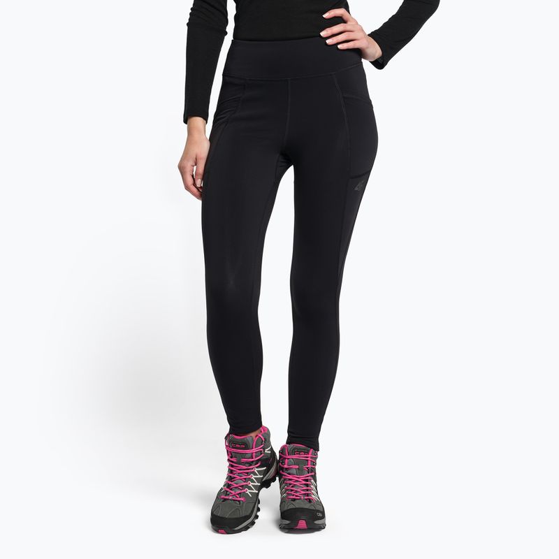Pantaloni de trekking pentru femei 4F negru H4Z22-SPDTR060