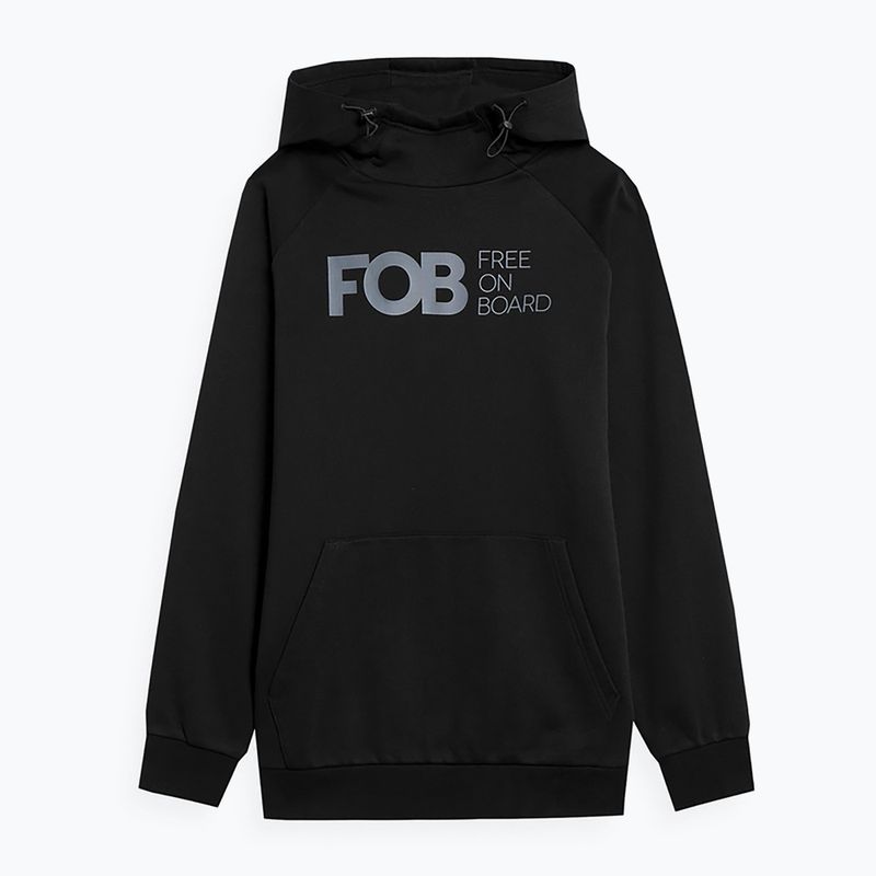 Hanorac de snowboard pentru bărbați 4F negru H4Z22-BLM021 7