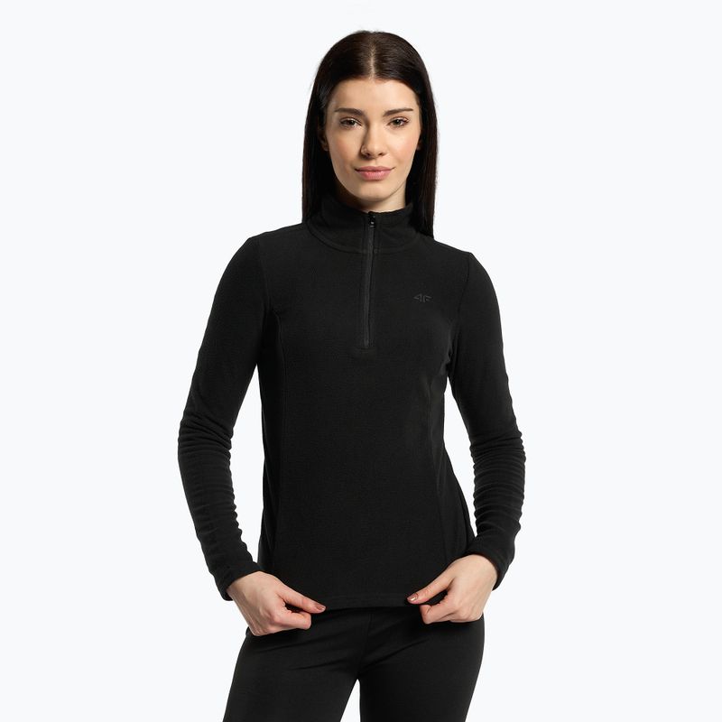 Pulover de schi pentru femei 4F BIDP010 fleece negru H4Z22-BIDP010