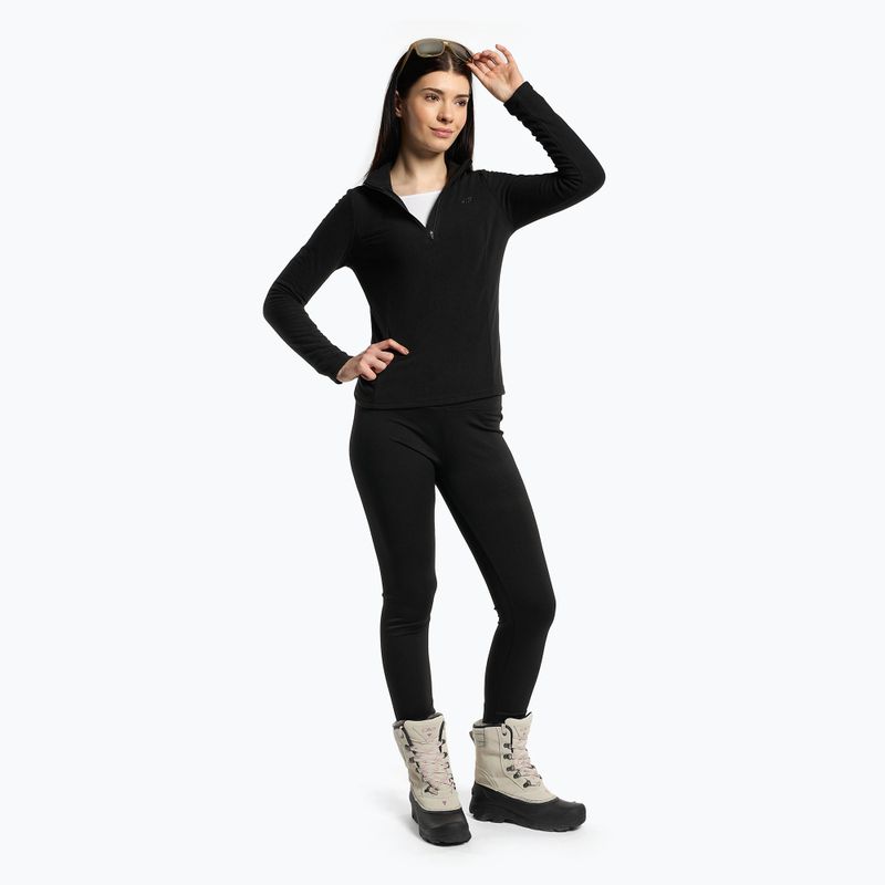 Pulover de schi pentru femei 4F BIDP010 fleece negru H4Z22-BIDP010 2