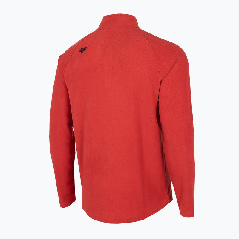 Pulover de schi pentru bărbați 4F BIMP010 fleece roșu H4Z22-BIMP010 8