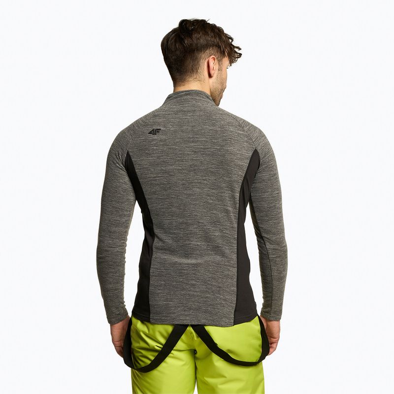 Hanorac de schi pentru bărbați 4F BIMP011 fleece gri H4Z22-BIMP011 3