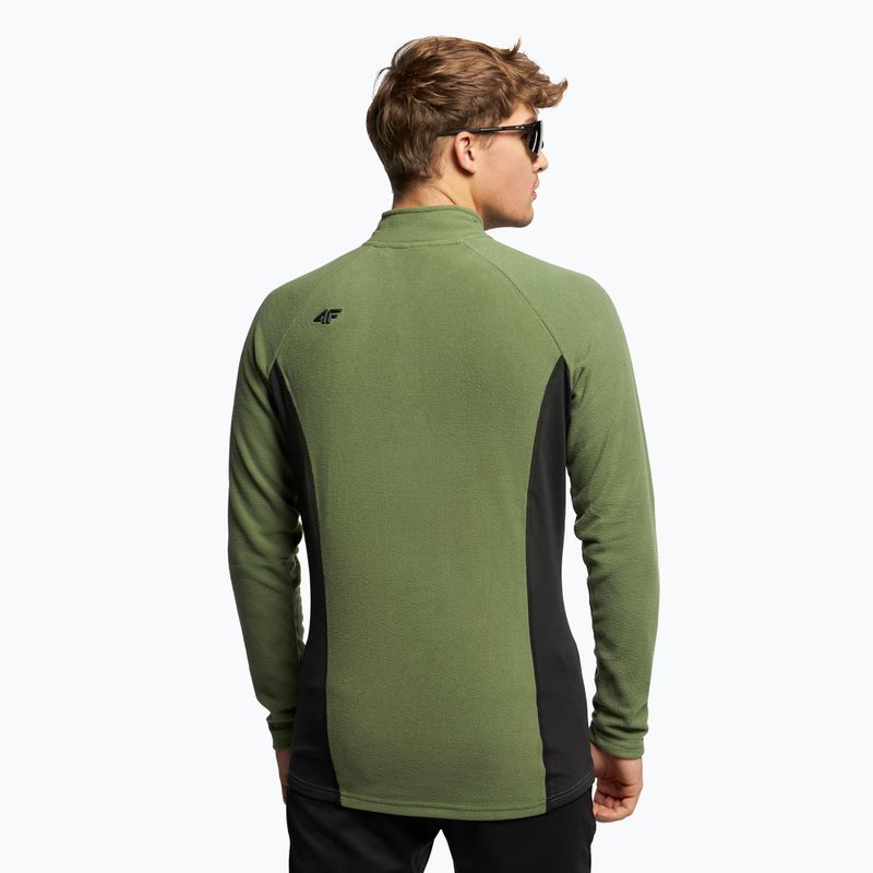 Hanorac de schi pentru bărbați 4F BIMP011 fleece verde H4Z22-BIMP011 4