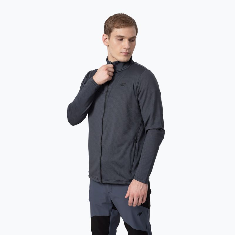 Hanorac fleece 4F pentru bărbați gri H4Z22-PLM013