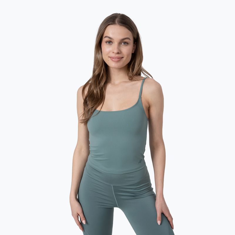 Top de yoga pentru femei 4F H4Z22-TSD032 verde