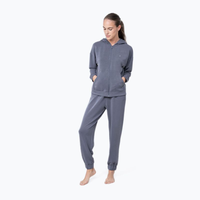 Pantaloni de yoga pentru femei 4F H4Z22-SPDD022 albastru 2
