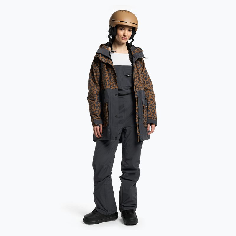 Jachetă de snowboard pentru femei 4F maro H4Z22-KUDS002 2
