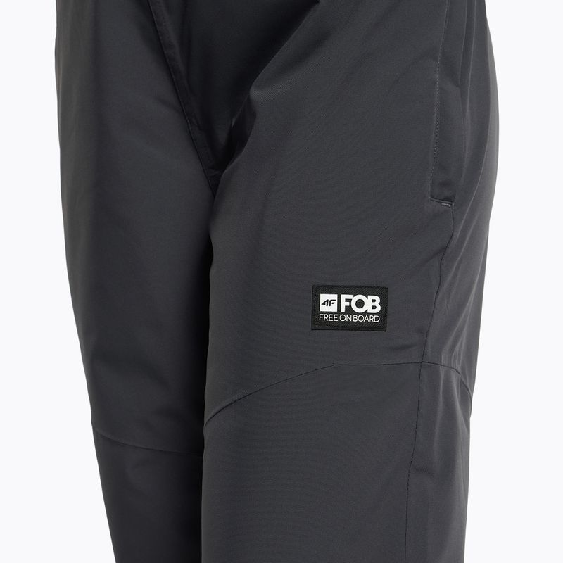 Pantaloni de snowboard pentru femei 4F SPDS002 gri închis H4Z22-SPDS002 7
