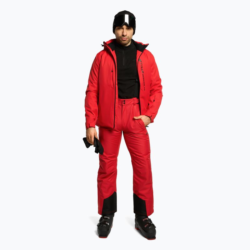 Pantaloni de schi pentru bărbați 4F roșu H4Z22-SPMN001 2