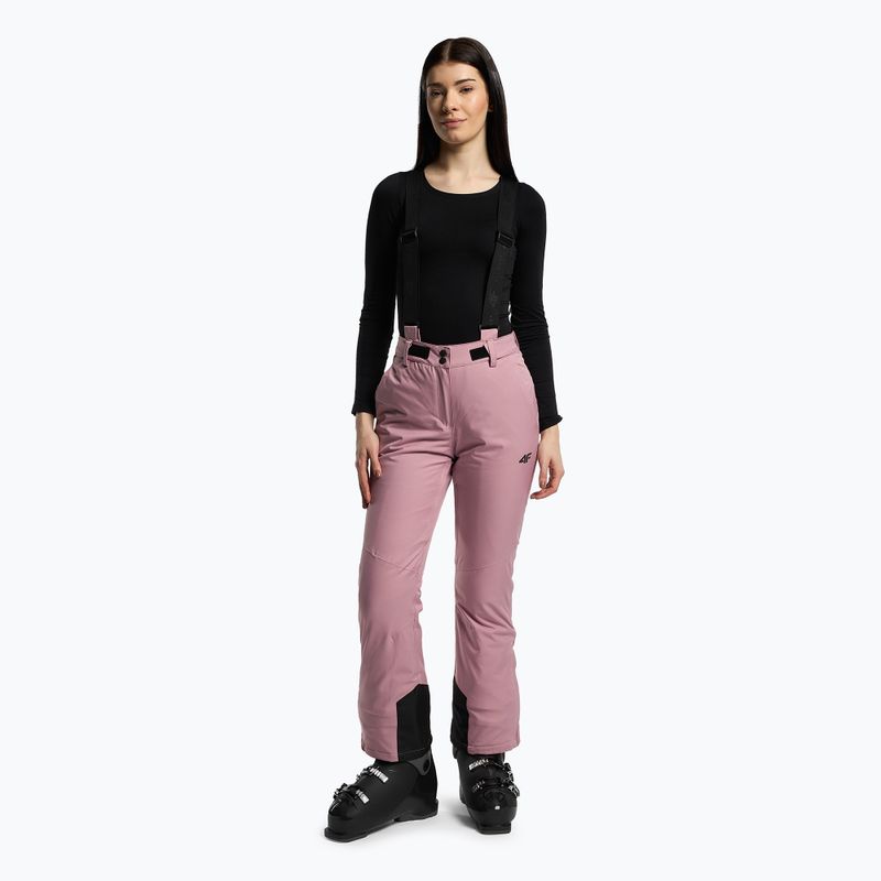 Pantaloni de schi pentru femei 4F SPDN002 roz H4Z22-SPDN002