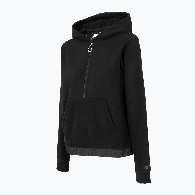 Hanorac fleece 4F pentru femei negru H4Z22-PLD013 2