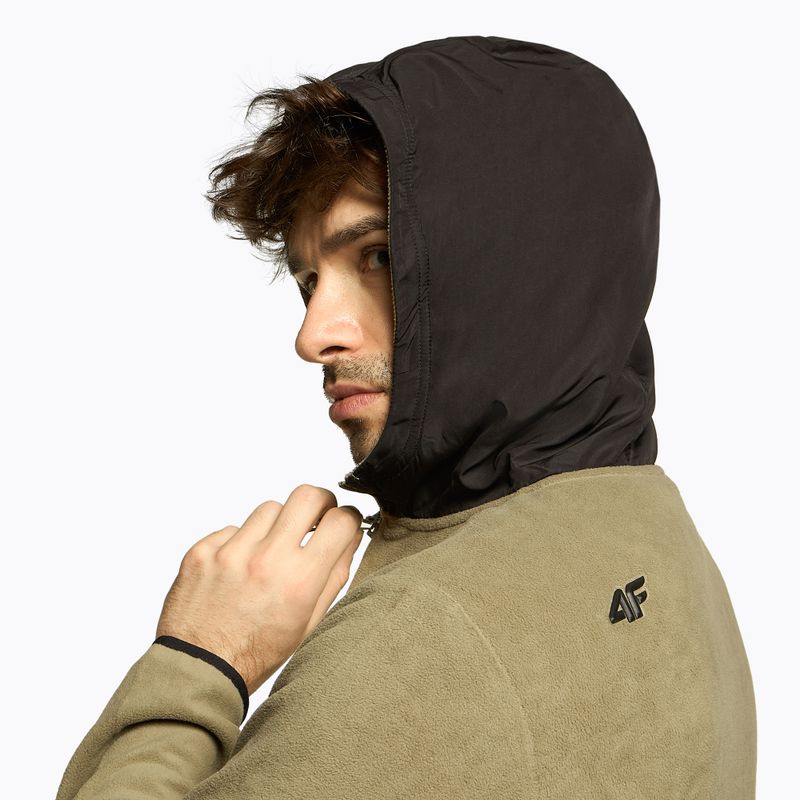 Hanorac de snowboard pentru bărbați 4F PLM011 kaki H4Z22-PLM011