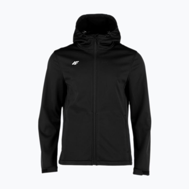 Geacă softshell pentru bărbați 4F neagră NOSH4-SFM001B